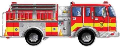 Giant Fire Engine Floor puzzle (24 pc)-13-99 Piece Jigsaw, Fire. Police & Hospital, Gifts For 3-5 Years Old, Imaginative Play, Stock, Strength & Co-Ordination-Learning SPACE