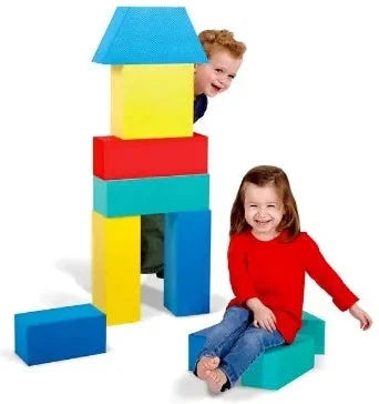 Giant Foam Soft Building Blocks (16pcs)-Additional Need,AllSensory,Baby Sensory Toys,Baby Soft Play and Mirrors,Baby Soft Toys,Building Blocks,Edushape Toys,Engineering & Construction,Farms & Construction,Fine Motor Skills,Gifts For 3-6 Months,Gifts For 6-12 Months Old,Imaginative Play,Maths,Primary Maths,S.T.E.M,Shape & Space & Measure,Stacking Toys & Sorting Toys,Stock,Strength & Co-Ordination-Learning SPACE