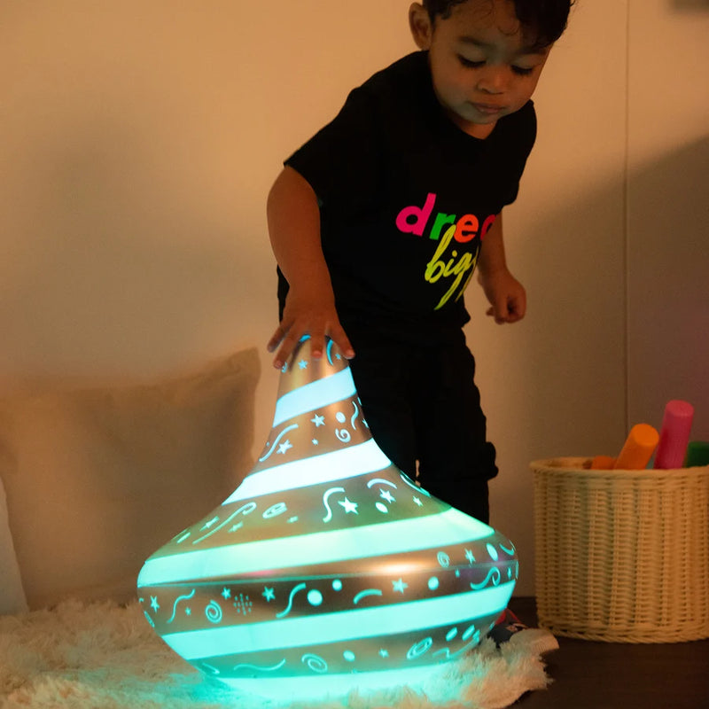 Giant Light and Sound Spinning Top, Learning SPACE