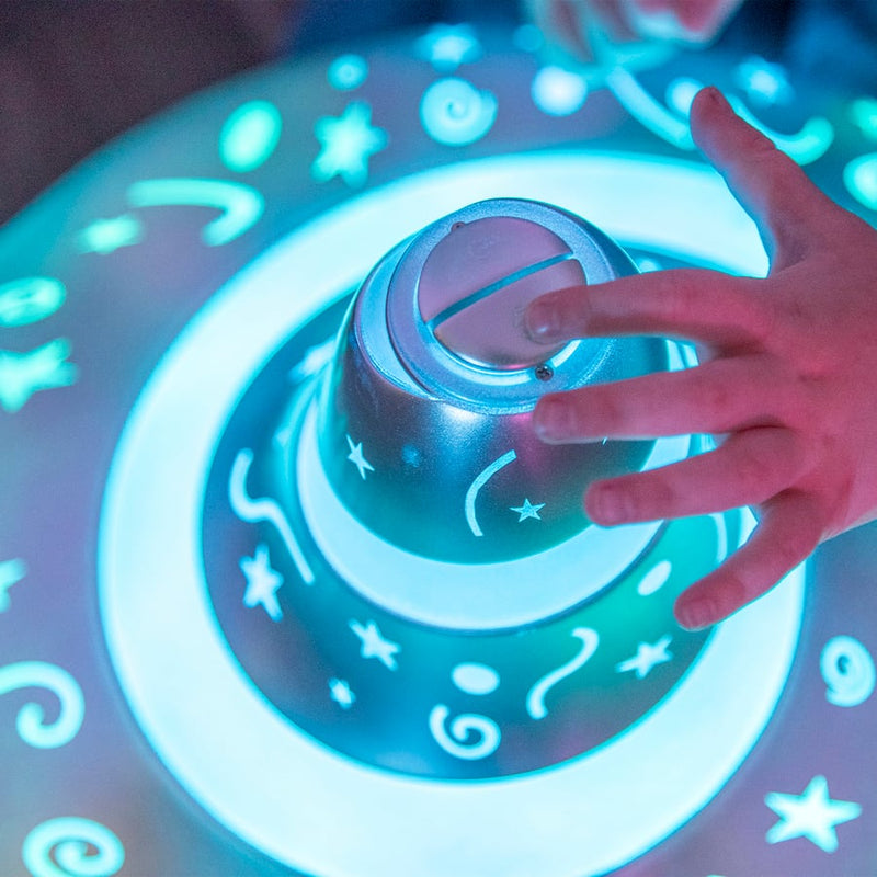 Giant Light and Sound Spinning Top, Learning SPACE