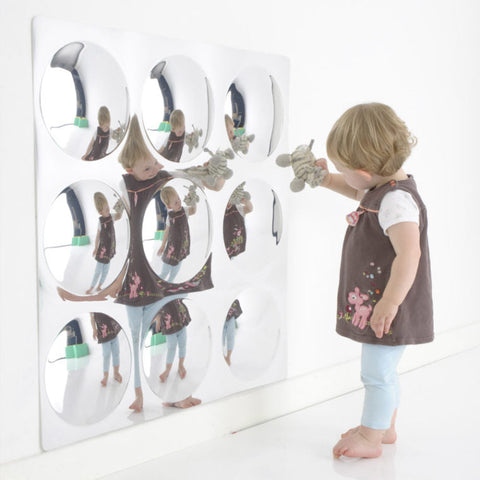 Giant Mirror with 9 Dome Sensory Bubbles-AllSensory,Calming & Anxiety,excell2,Helps With,Outdoor Mirrors,Playground Equipment,Playground Wall Art & Signs,Sensory Garden,Sensory Mirrors,Sensory Seeking,Sensory Wall Panels & Accessories,Stock-Learning SPACE