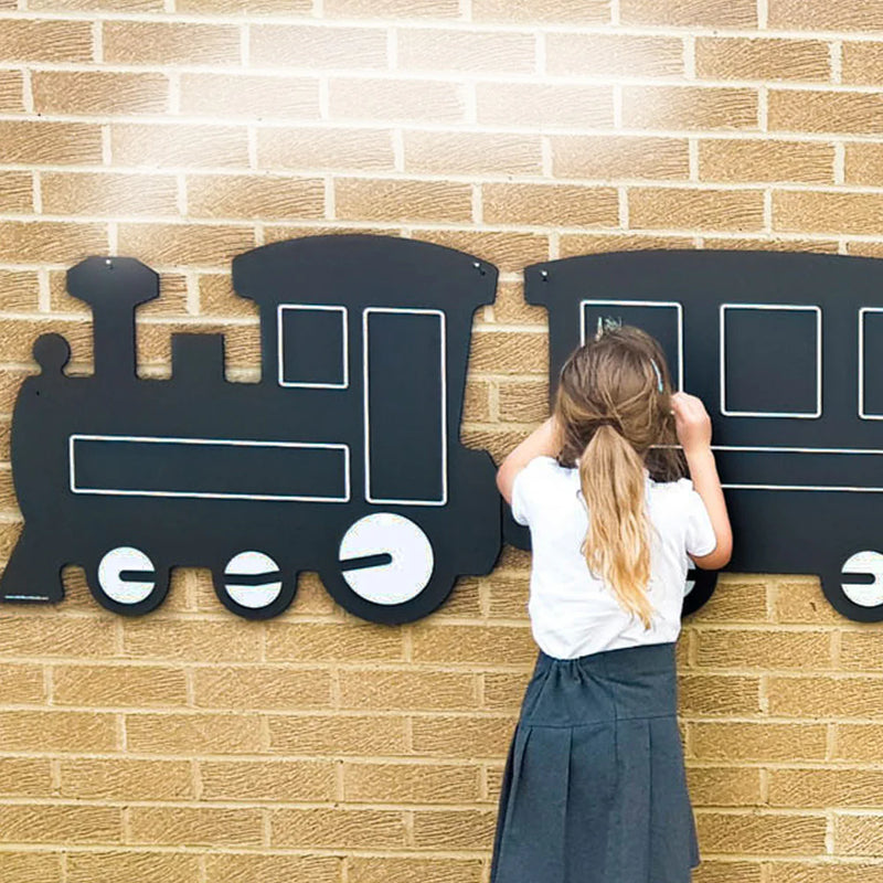 Giant Outdoor Chalkboard Train, Learning SPACE