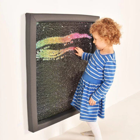 Giant Padded Flip Sequin Board (GREY FRAME) 840mm sq-AllSensory,Calmer Classrooms,Classroom Displays,Helps With,Rainbow Theme Sensory Room,SCOTEXCEL,Sensory Wall Panels & Accessories,Stock,Visual Sensory Toys-Learning SPACE