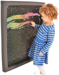 Giant Padded Flip Sequin Board (GREY FRAME) 840mm sq-AllSensory, Calmer Classrooms, Classroom Displays, Helps With, Rainbow Theme Sensory Room, Sensory Wall Panels & Accessories, Stock, Visual Sensory Toys-Learning SPACE