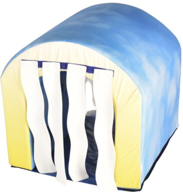 Giant Sensory Softplay Tunnel Sensory Den, Rainbow Learning SPACE