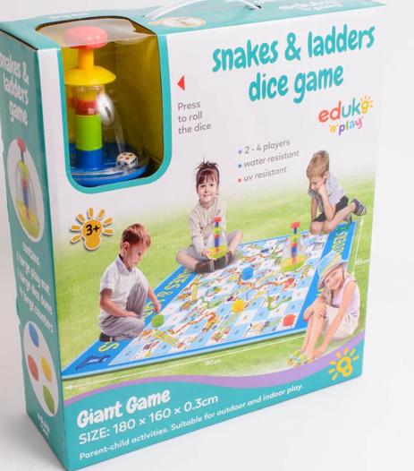 Giant Snakes & Ladders Dice Game, Learning SPACE
