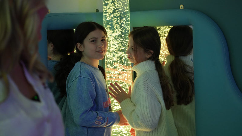 Giant Softplay Corner with Mirrors, Bubble Tube and Fibre Optics, Tables & Desks Learning SPACE