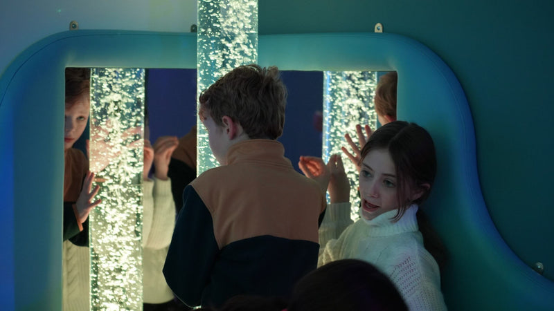 Giant Softplay Corner with Mirrors, Bubble Tube and Fibre Optics, Tables & Desks Learning SPACE