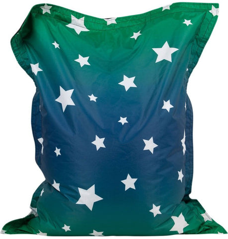Giant Star Print UV Bean Bag Floor Cushion-AllSensory,Bean Bags,Bean Bags & Cushions,Dropship,Eden Learning Spaces,Nurture Room,Star & Galaxy Theme Sensory Room,Stock,Teenage & Adult Sensory Gifts,UV Reactive,Wellbeing Furniture-Learning SPACE