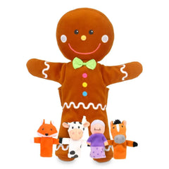 Gingerbread Man Hand & Finger Puppets Set-Christmas 2025,Featured,Fine Motor Skills,Games & Toys,Puppets & Theatres & Story Sets,Social Stories & Games & Social Skills-Learning SPACE
