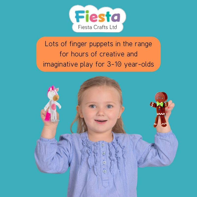 Gingerbread Man Wooden Head Finger Puppet, Learning SPACE