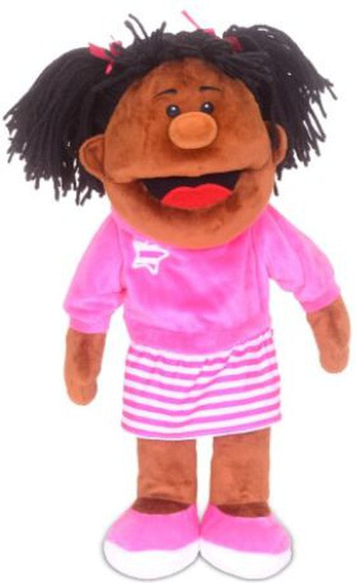 Girl Moving Mouth Hand Puppet-Calmer Classrooms,Calming & Anxiety,communication,Helps With,Imaginative Play,Neuro Diversity,Primary Literacy,Puppets & Theatres & Story Sets,Role Play,Stock-Anna-ICT-2420A-Learning SPACE