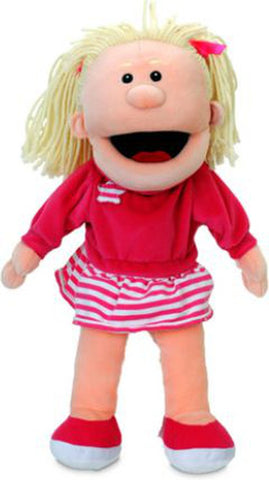 Girl Moving Mouth Hand Puppet-Calmer Classrooms,Calming & Anxiety,communication,Helps With,Imaginative Play,Neuro Diversity,Primary Literacy,Puppets & Theatres & Story Sets,Role Play,Stock-Leah-ICT-2420-Learning SPACE