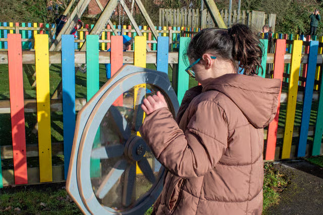 Sound Sensory Spinner | Outdoor Auditory Play, Learning SPACE