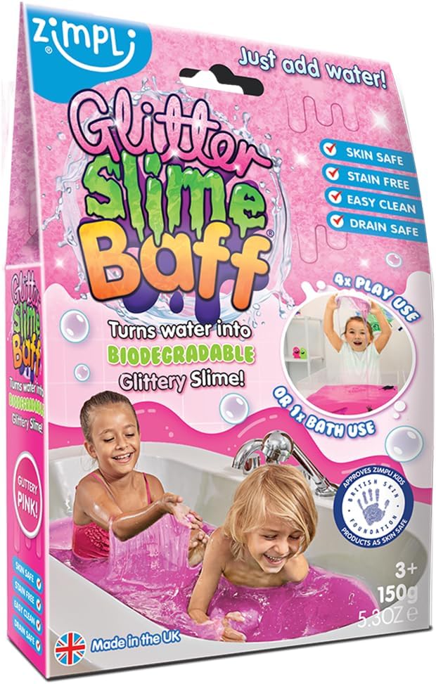 Glitter Slime Baff - 150g, Pink Learning SPACE
