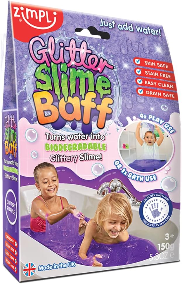 Glitter Slime Baff - 150g, Purple Learning SPACE