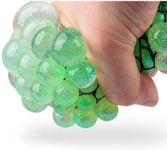 Glitter Squishy Mesh Ball-AllSensory,Cause & Effect Toys,Fidget,Pocket money,Sensory & Physio Balls,Sensory Balls,Squishing Fidget,Stock,Tobar Toys-Learning SPACE