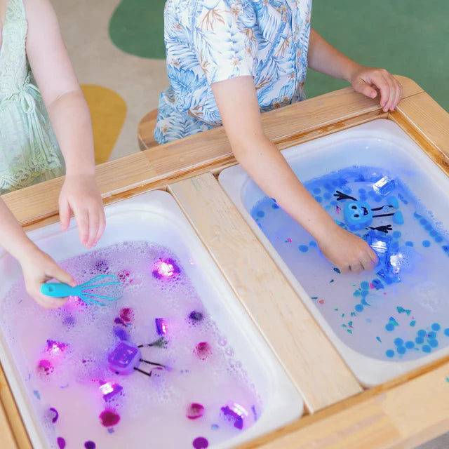 Glo Pals Light up Sensory Cubes - 4 Pack, Learning SPACE