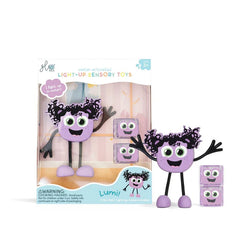 Glo Pals Light up Sensory Toy - Character Pack, Purple Learning SPACE