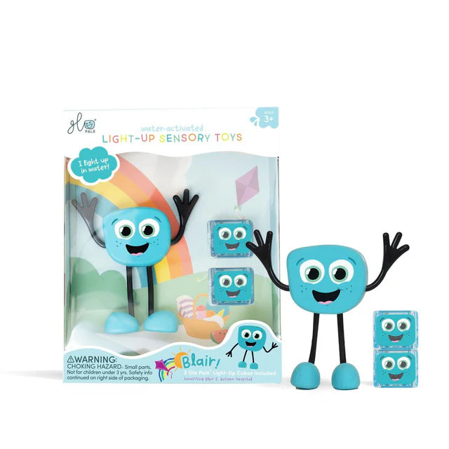 Glo Pals Light up Sensory Toy - Character Pack, Blue Learning SPACE
