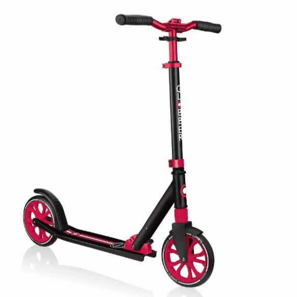Globber NL 205 - Big 2 Wheeled Foldable Scooter - Black / Red, Learning SPACE