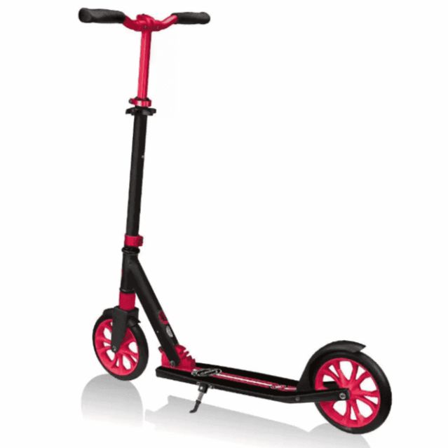 Globber NL 205 - Big 2 Wheeled Foldable Scooter - Black / Red, Learning SPACE