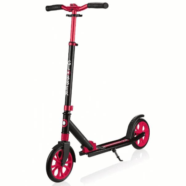 Globber NL 205 - Big 2 Wheeled Foldable Scooter - Black / Red, Learning SPACE