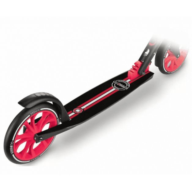 Globber NL 205 - Big 2 Wheeled Foldable Scooter - Black / Red, Learning SPACE