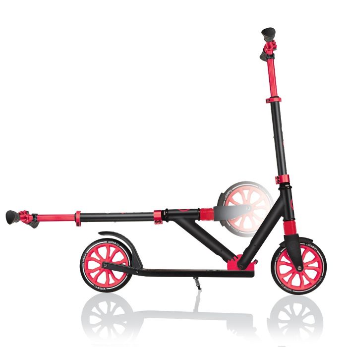 Globber NL 205 - Big 2 Wheeled Foldable Scooter - Black / Red, Learning SPACE