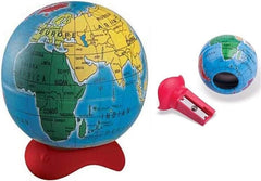 Globe Pencil Sharpener-Baby Arts & Crafts,Back To School,Early Arts & Crafts,Maped Stationery,Primary Arts & Crafts,Primary Literacy,Seasons,Stationery,Stock,World & Nature-Learning SPACE