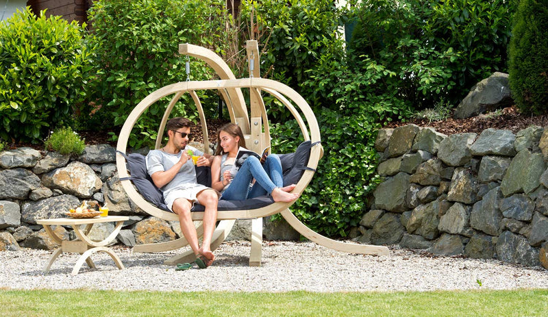 Globo Royal Anthracite Double Seater Hanging Chair, Hanging Chair Learning SPACE