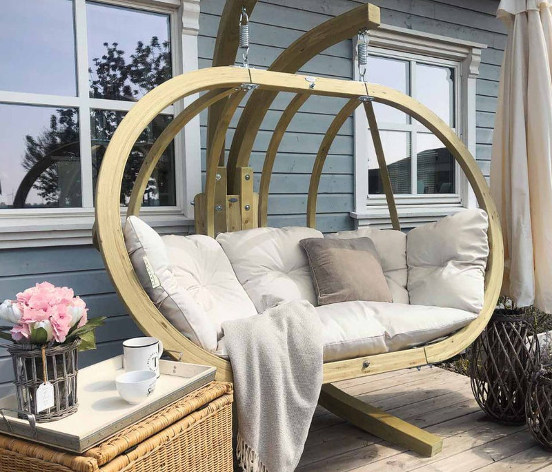 Globo Royal Natura Double Seater Hanging Chair, Hanging Chair Learning SPACE