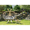 Globo Royal Taupe Double Seater Hanging Chair (Weatherproof Cushion), Hanging Chair Learning SPACE