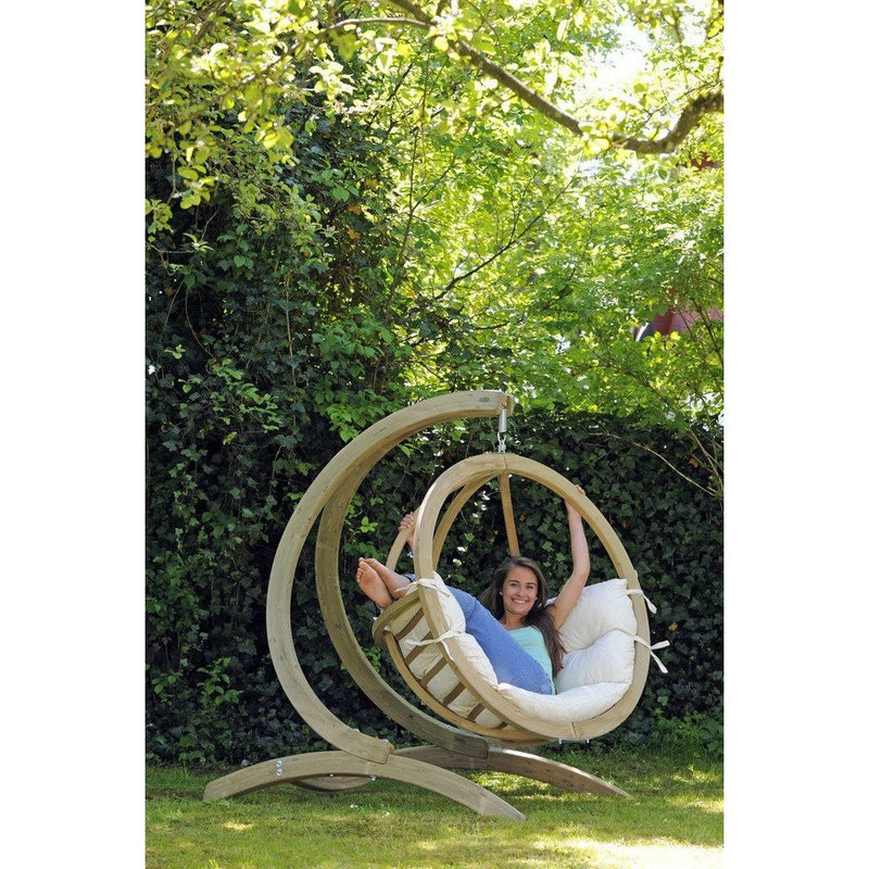 Globo Wooden Dome Chair Stand Only, Hammock Stand Learning SPACE