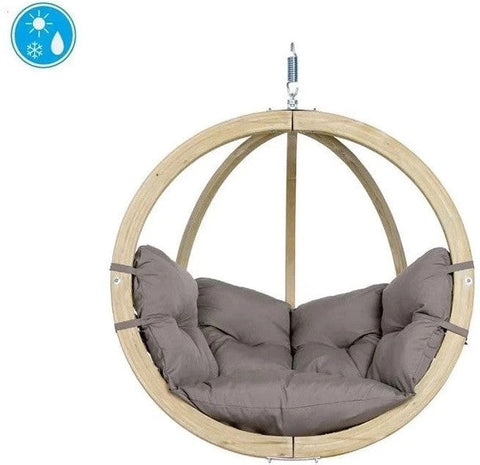 Globo Wooden Hanging Chair-Amazonas,Children's Wooden Seating,Hammocks,Indoor Swings,Movement Chairs & Accessories,Seating,Stock,Wellbeing Furniture-Taupe-AZ-2030812X-Learning SPACE