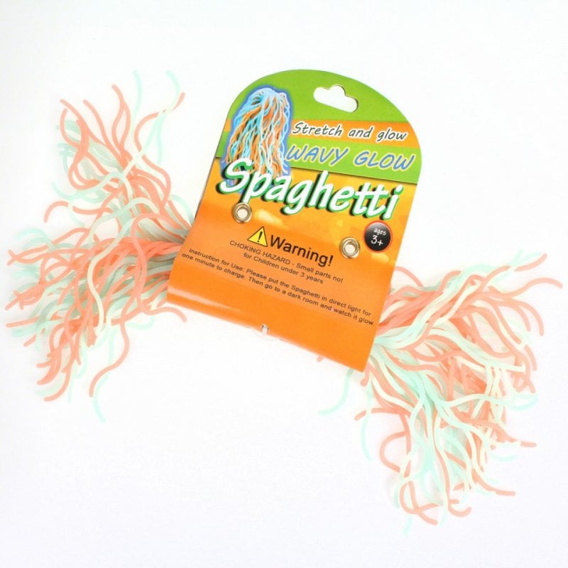Glow In The Dark Stretchy Spaghetti - Tactile, Sensory Toy, Learning SPACE
