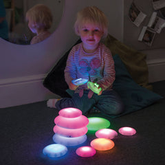 Glow Pebbles 12pk, Sensory toy Learning SPACE