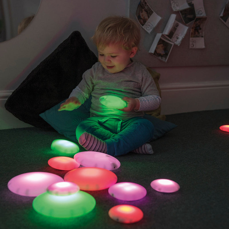 Glow Pebbles 12pk, Sensory toy Learning SPACE
