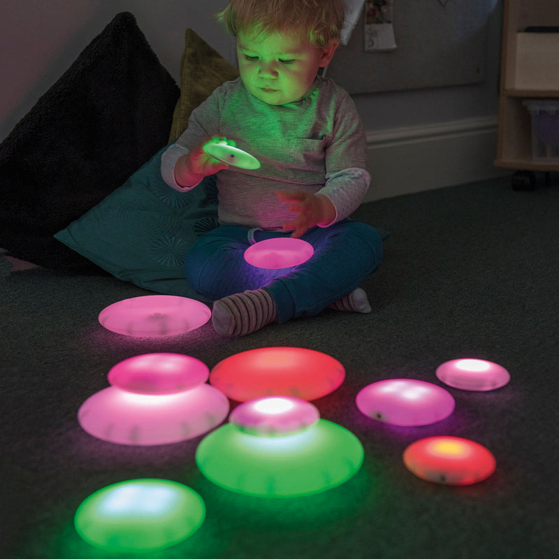 Glow Pebbles 12pk, Sensory toy Learning SPACE