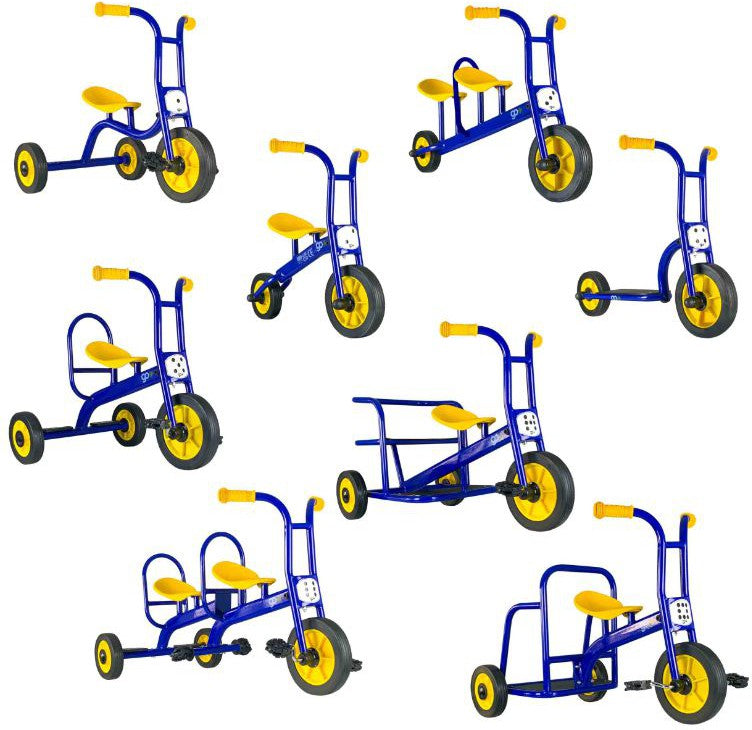 Go Bikes & Trikes Complete Set (8 Bikes)-Additional Need,Baby & Toddler Gifts,Baby Ride On's & Trikes,Balance Bikes,Balancing Equipment,Dropship,Early Years. Ride On's. Bikes. Trikes,Exercise,Gross Motor and Balance Skills,Helps With,Learning Difficulties,Playground Equipment,Ride & Scoot,Ride On's. Bikes & Trikes,Trikes-Learning SPACE