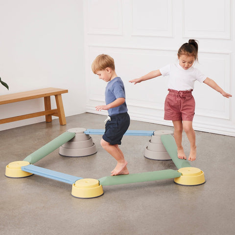 Gonge Nordic Build N' Balance Starter Set-Additional Need, Balancing Equipment, Calmer Classrooms, Exercise, Gonge, Gross Motor and Balance Skills, Helps With, Learning Difficulties, Stepping Stones-Learning SPACE