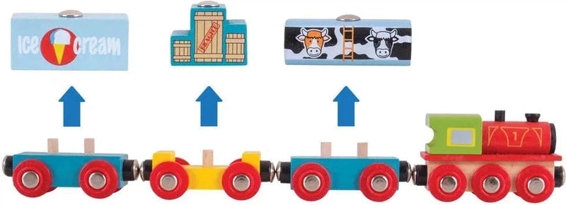 Goods Train - High quality wooden train, Learning SPACE