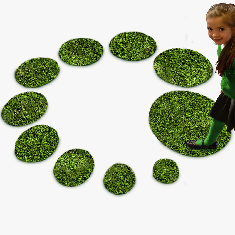 Grass Counting Circles Set of 10, Learning SPACE