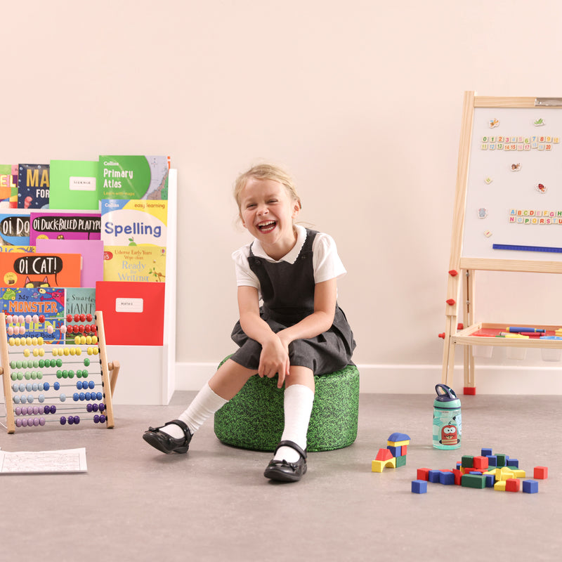 Grass Printed Stool Bean Bag Sets, Learning SPACE