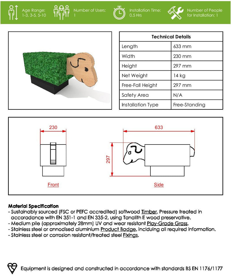 Grass Seating - Sheep, Learning SPACE