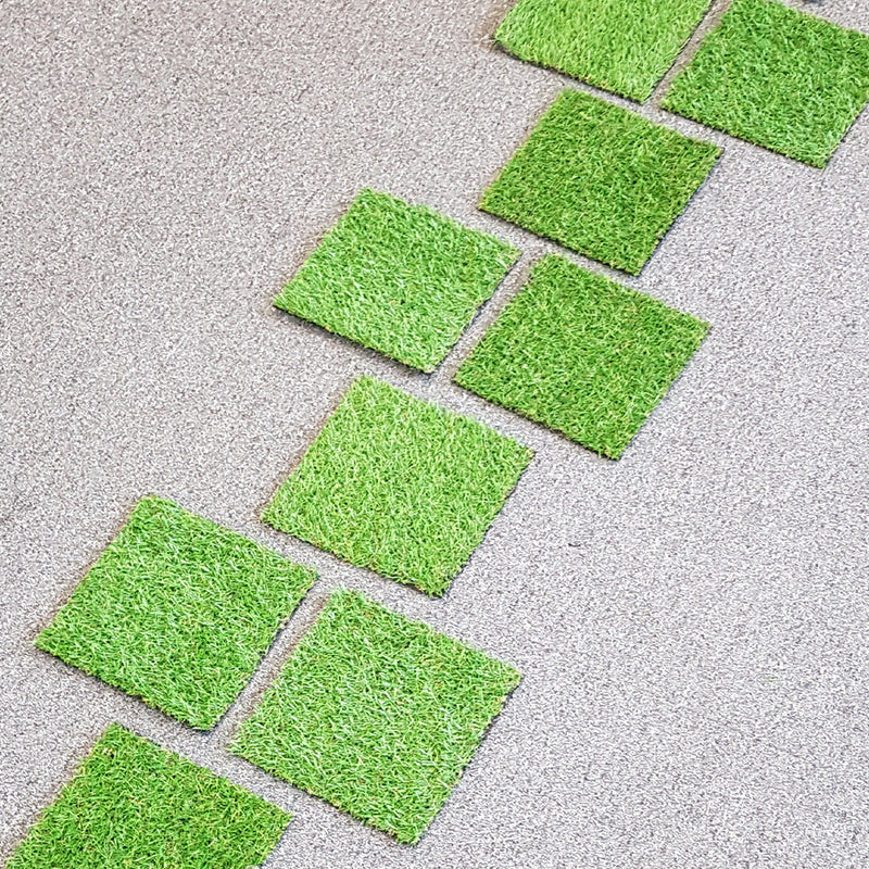 Grass Shapes - Squares Pack of 10, Learning SPACE