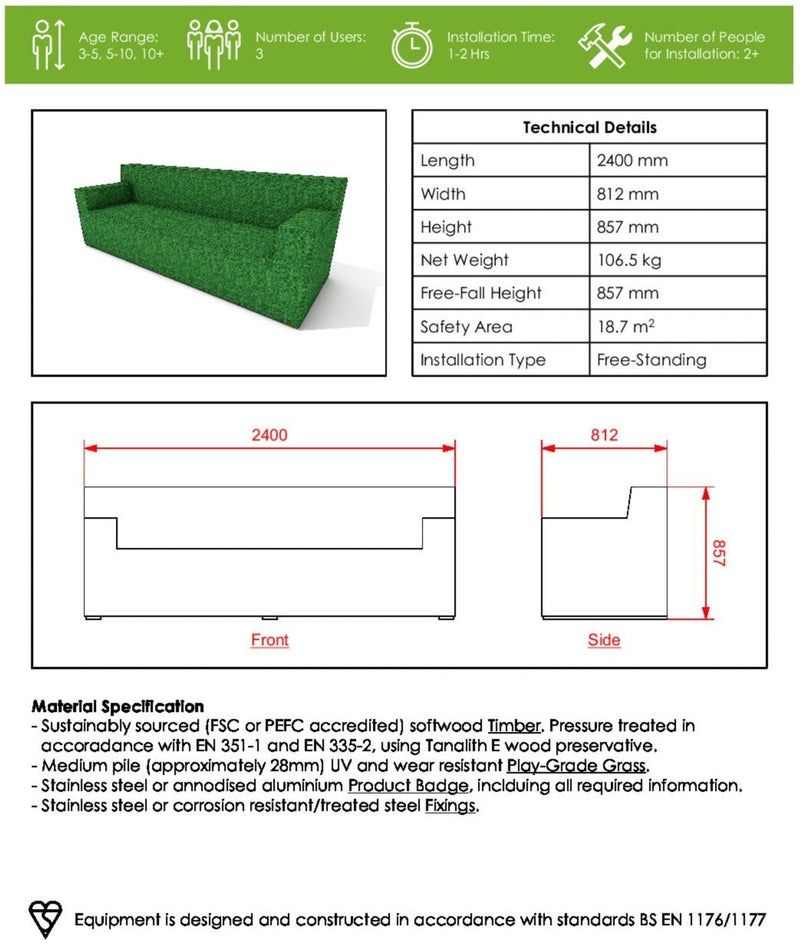 Grass Sofa, Learning SPACE