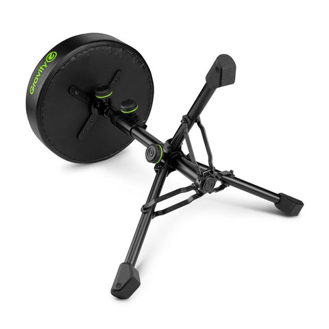 Gravity FD SEAT 1 Round Foldable Musician's Stool, Adjustable Height, Learning SPACE