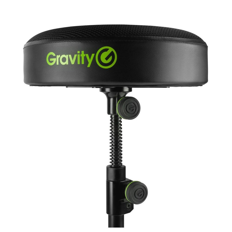 Gravity FD SEAT 1 Round Foldable Musician's Stool, Adjustable Height, Learning SPACE