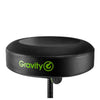 Gravity FD SEAT 1 Round Foldable Musician's Stool, Adjustable Height, Learning SPACE